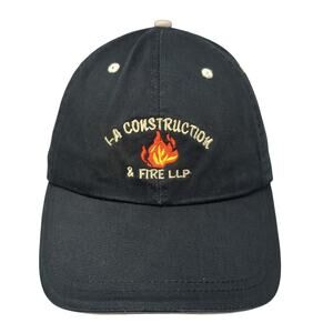 I&A Construction & Fire LLP Baseball Cap Black One Size Adjustable Embroidered